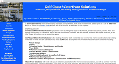 Desktop Screenshot of gulfcoastwaterfrontsolutions.com